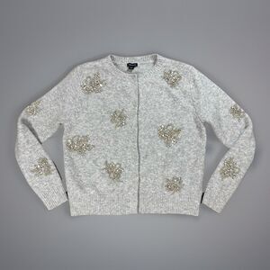 Karen Millen Embellished Grey Cardigan Womens  Small